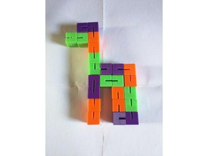 la serpiente cubo puzzles rompecabezas de puzzle 3d print model - Mito3D