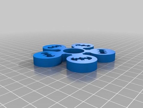 fidget toupies 5 chauve-souris jouets mécaniques personnalisé 3d print model - Mito3D