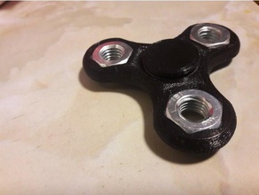 m10 trispinner toys & games fidget spinner cap screw caps 3d print model - Mito3D