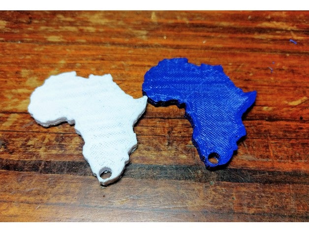 africa keyring signs & logos 3D print model - Mito3D