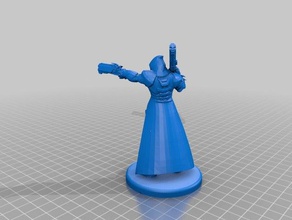 reaper base piatta la gente 3d print model - Mito3D