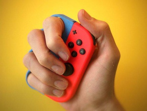 joycon & knuckles video giochi braccia grip nintendo interruttore videogame gioco 3d print model - Mito3D