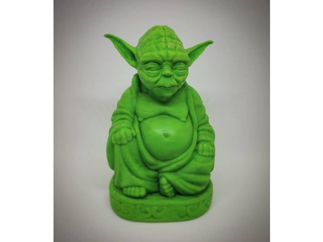 yoda bouddha haute résolution pas de soutien sculptures 3D print model - Mito3D