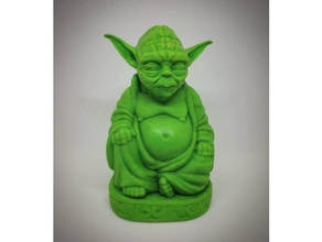 yoda bouddha haute résolution pas de soutien sculptures 3d print model - Mito3D