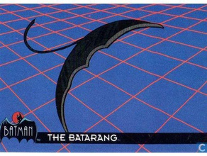 batman animated series batarang 3d printing 3d print model - Mito3D