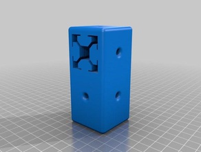 drilling hole 30x30mm aluminium extrusion sigma profile 3d printer parts 30x30 3d print model - Mito3D