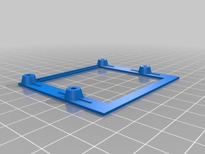 simple frame mount nanopi m1 computer mounting plate openscad 3d print model - Mito3D
