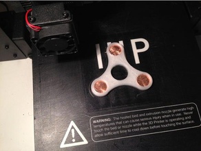 captured penny fidget spinner toys & games 3d print model - Mito3D