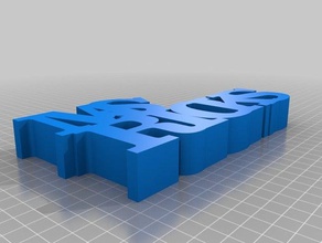 my customized variable word sculpture ricks2 sculptures 3d print model - Mito3D
