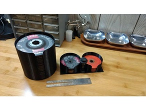 rebolo de corte disco titulares diy abrasivo roda garagem moagem suporte ferramenta armazenamento workshop 3d print model - Mito3D