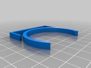 my customized parametric pole cable clip -48mm scaffold organization 3d print model - Mito3D