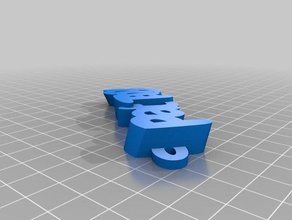 patt Schlüsselanhänger kundengebundene 3d print model - Mito3D