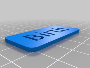 nacimiento signos y logotipos personalizado 3d print model - Mito3D