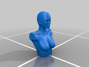 donna uper sculture frullatore scultura 3d print model - Mito3D