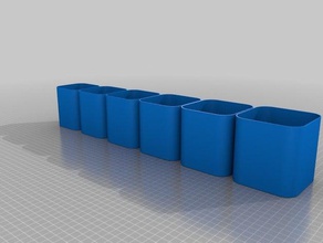il mio personalizzato nidificati parti vassoi fai da te su misura 3d print model - Mito3D