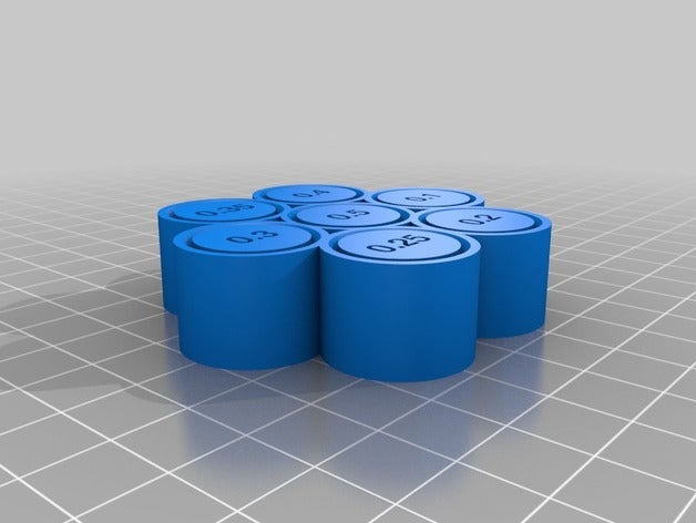 Toleranz-spinner 3d-Druck-tests kundengebundene 3D print model - Mito3D