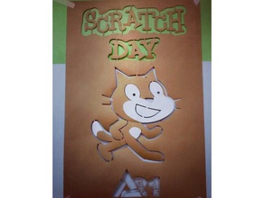 scratch day poster laser cut paper 3d print model - Mito3D