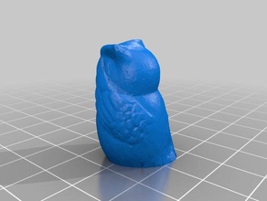 owl scans & replicas bird statue 3d print model - Mito3D