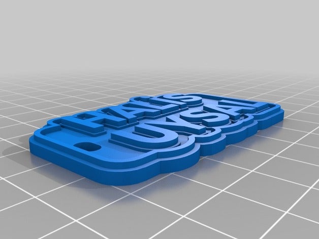 hal s uysal keychains customized 3D print model - Mito3D