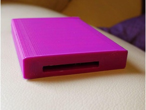 due parte portable hard drive caso computer 3d print model - Mito3D
