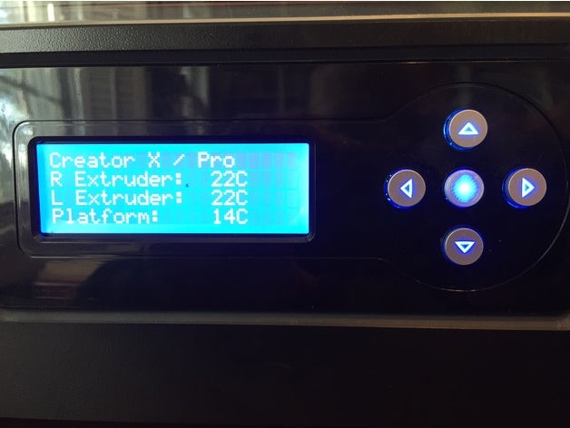 ffcp controller button 3d printer parts ffcpro ffc pro flashforge creator 3D print model - Mito3D