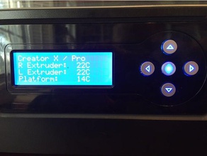 ffcp controller button 3d printer parts ffcpro ffc pro flashforge creator 3d print model - Mito3D