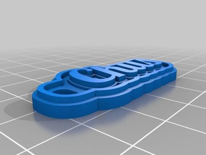 chus Schlüsselanhänger kundengebundene 3d print model - Mito3D