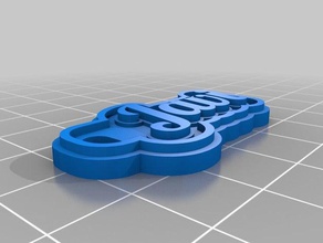 javi x3 Anahtarlık özelleştirilmiş 3d print model - Mito3D