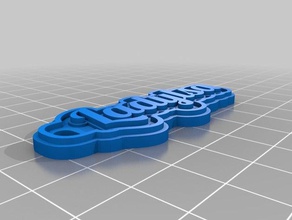 ladylsa Schlüsselanhänger kundengebundene 3d print model - Mito3D