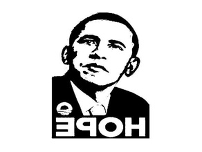 obama espère timbre de shepard fairey L'impression 3d 3d print model - Mito3D