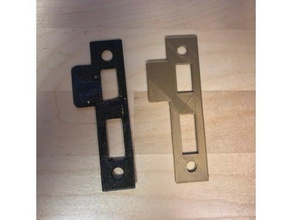 craftsman door striker plate replacement parts receiver 3d print model - Mito3D