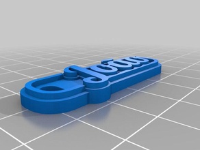 jo o keychains customized 3d print model - Mito3D