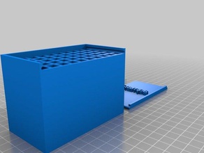 minha caixa personalizada w faça deslizar a tampa grande recipientes personalizado 3d print model - Mito3D