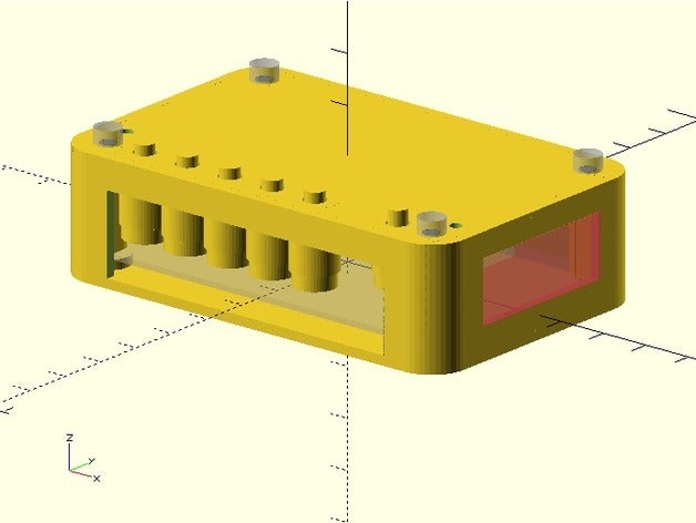 bluetooth amp gabinete eletrônica módulo o orador de 3D print model - Mito3D