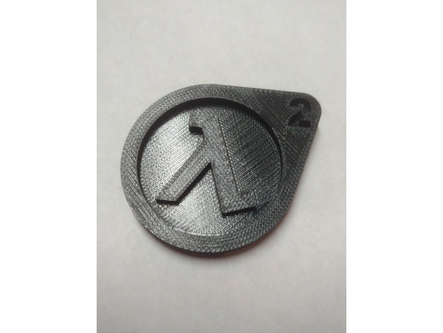 half life 2 logo monete & distintivi gaben gordon freeman lambda 3D print model - Mito3D