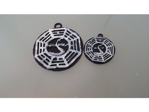 dharma initiative keychain pendant lost accessories swan 3d print model - Mito3D