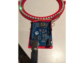 neopixel de l'horloge l'électronique 3d print model - Mito3D