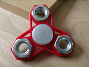 m12 nut fidget spinner mechanical toys 3d print model - Mito3D