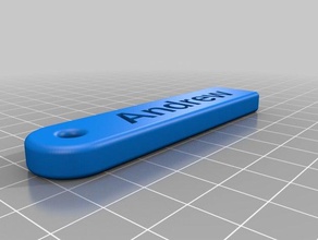 andrew key chain accessories customized 3d print model - Mito3D