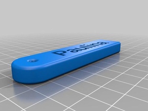 paulina chave de cadeia os acessórios personalizado 3d print model - Mito3D