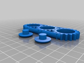 fidget 3dv2 engrenagens, rolamentos 608 88x60x32mm A impressão 3d fidgetspinner giratório spinners brinquedo 3d print model - Mito3D