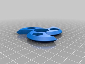 my customized deadly wave fidget spinner 5 16 hex nut toys & games 3d print model - Mito3D