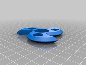 özelleştirilmiş ölümcül dalga benim spinner 5 16 hex somun fidget oyuncaklar ve oyunlar 3d print model - Mito3D