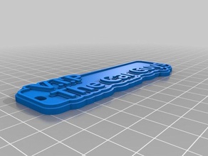 nunmal vip Schlüsselanhänger kundengebundene 3d print model - Mito3D