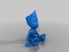 baby groot lower creatures 3d print model - Mito3D