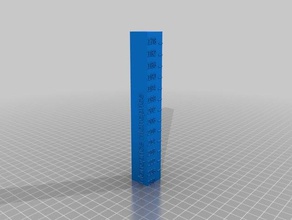 temperature calibration tower 230- 3d printing tests customized 3d print model - Mito3D