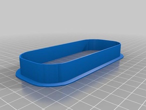 rounded rectangle cookie cutter kitchen & dining customized 3d print model - Mito3D