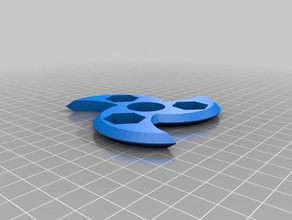 1 2 hex spinner Spielzeug & Spiele kundengebundene 3d print model - Mito3D