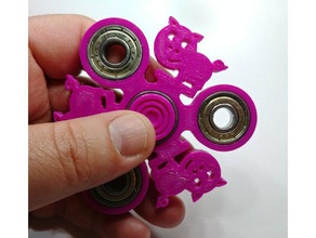 piggy fidget spinner oyuncak & oyun aksesuarları hayvan fidget-oyuncak kıpırdanmayı fidgetspinner el spinners domuz iplik oyuncaklar 3d print model - Mito3D