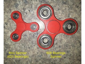 mini fidget spinner toys & games fidget-toy fidgetspinner hand cap toy 3d print model - Mito3D